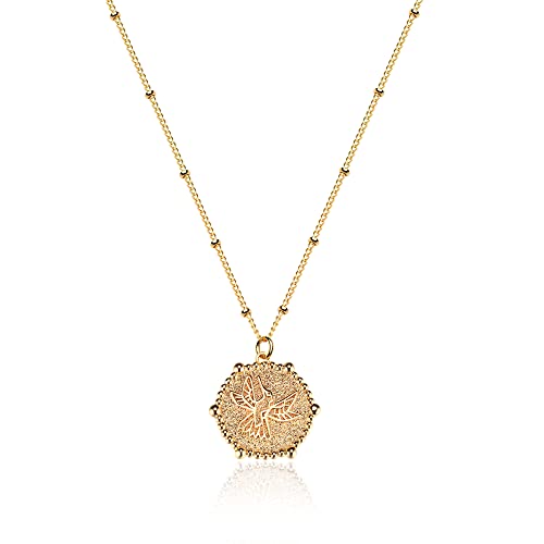 Fettero Bee Necklaces for Women 14K Gold
