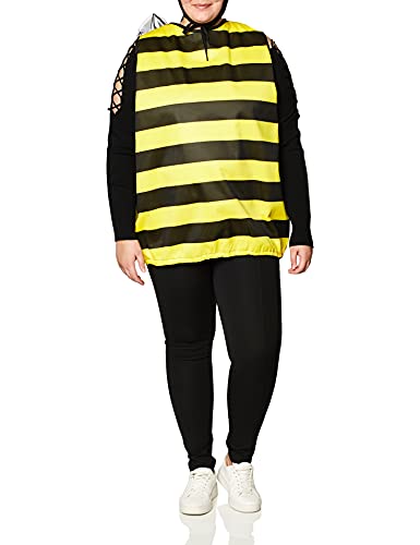 Adult Bumble Bee Costume, Black/Yellow, Plus