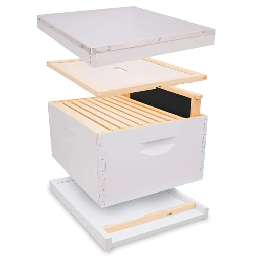 Mann Lake Traditional Complete 10-Frame Bee Hive Kit, Fully Assembled - Made in USA, Painted