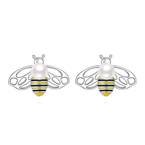 Sterling Silver Bee Earrings