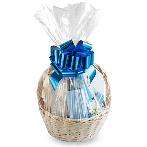 Cellophane Bags for Gift Baskets,Clear Cellophane