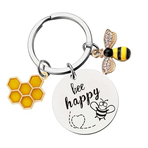 Bee Keychain- Keyring Gifts - Cute Accessories