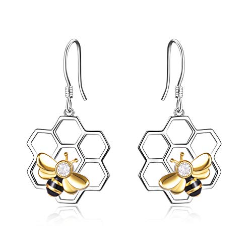 Bee Earrings - 925 Sterling Silver