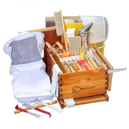 BeeCastle 10-Frame Bee Hives and Supplies Starter Kit