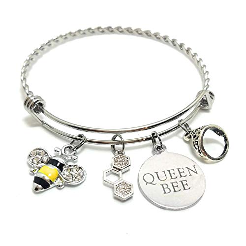 Bee Charm Bracelet Expandable