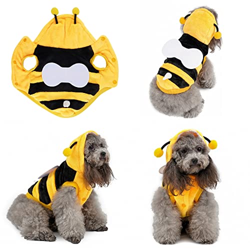 Pet Halloween Bee Costume for Cosplay Dress Hoodie Funny Outfits and more
