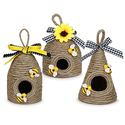 Rustic Bumble Bee Hive Decor