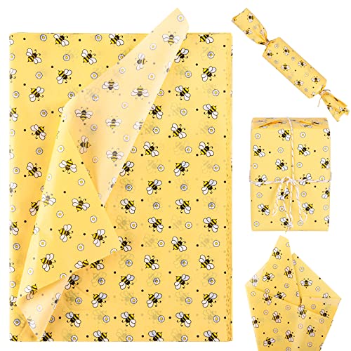 Bee Tissue Paper Honeybee Daisy Flower Pattern