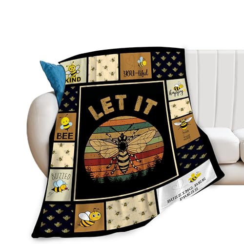 Bee Blanket Bee Decor Throw Blankets Cozy Fleece