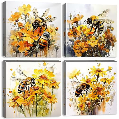 Wall Art Bee Canvas Prints