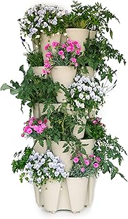 Greenstalk Patented Large 5 Tier Vertical Garden Planter with Patented Internal Watering System